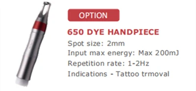 650 nm dye handpiece